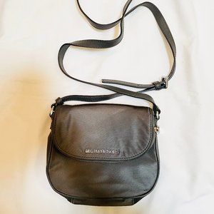 Michael Kors Crossbody Bag Gray Zip Closure